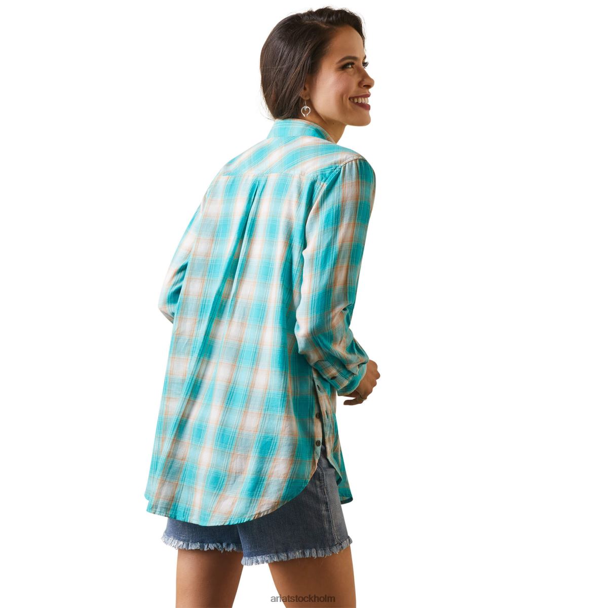 blast Ariat riktig billie rae skjorta ojai pläd kvinnor F04843233