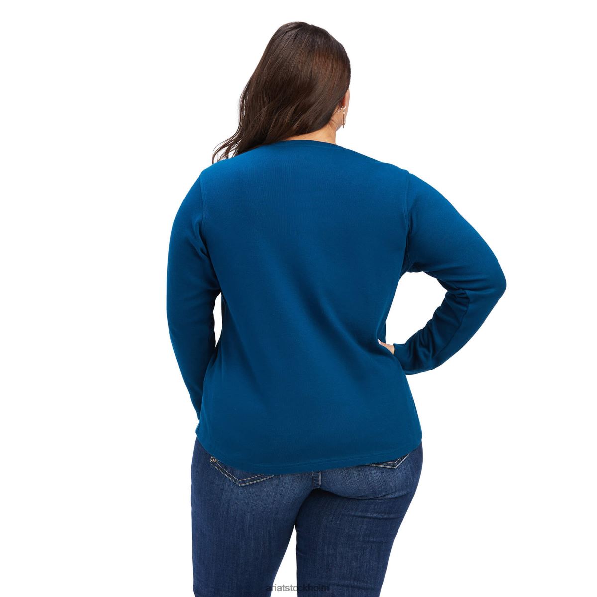 blast Ariat riktig henley skjorta hydra kvinnor F04842955