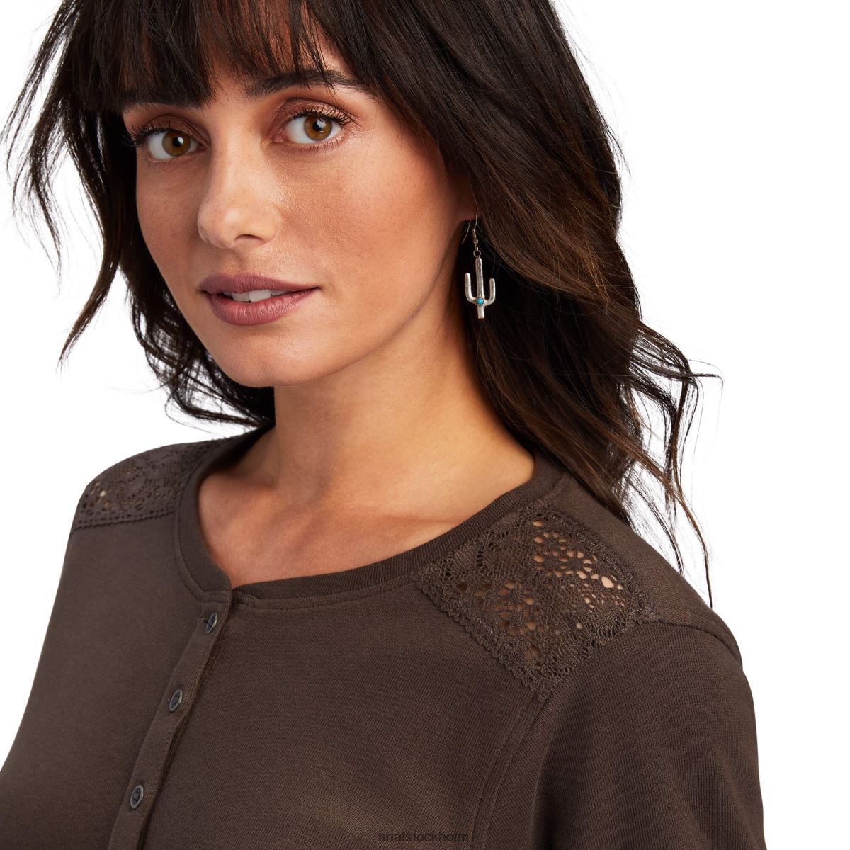 blast Ariat riktig henley skjorta paranöt kvinnor F04842987