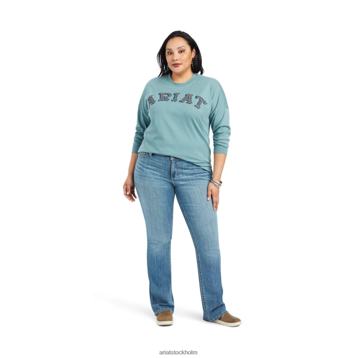 blast Ariat riktig oversized skjorta arktiska kvinnor F04842977