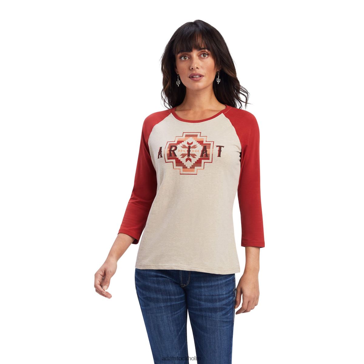 blast Ariat riktig regnbågsklassisk skjorta havregrynsljung kvinnor F04843197