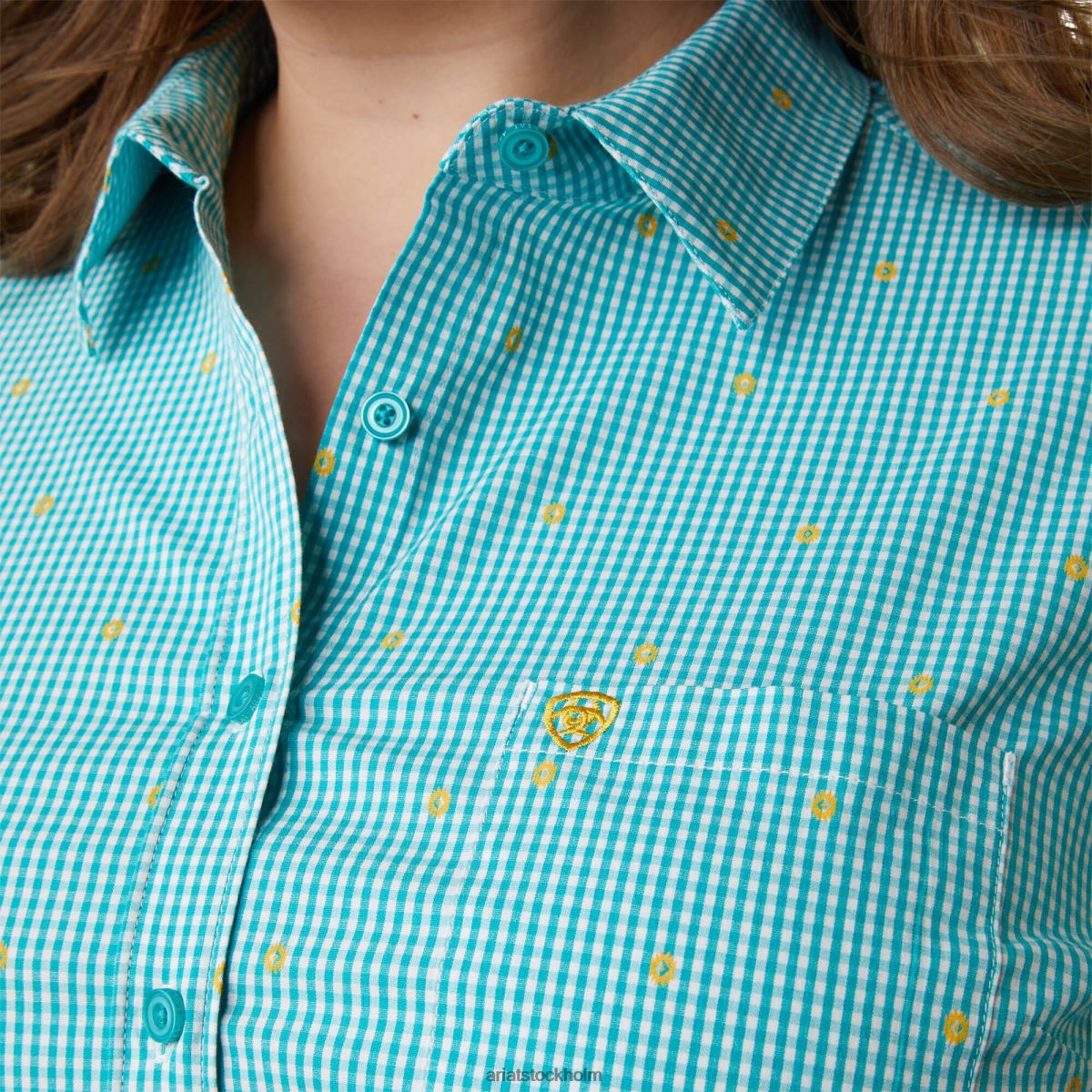 blast Ariat rynkbeständig kirby stretchskjorta susanna kolla kvinnor F04842800