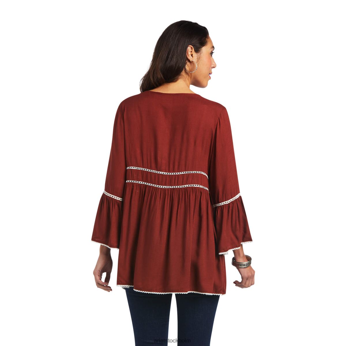 blast Ariat san felipe tunika rostad rostad kvinnor F04843202