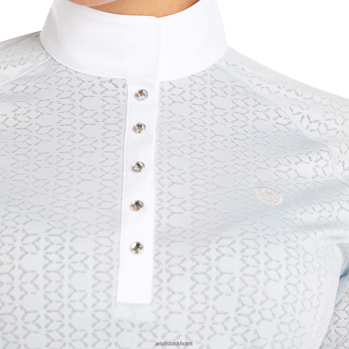 blast Ariat showstopper utställningströja pärlgrå kvinnor F04843696