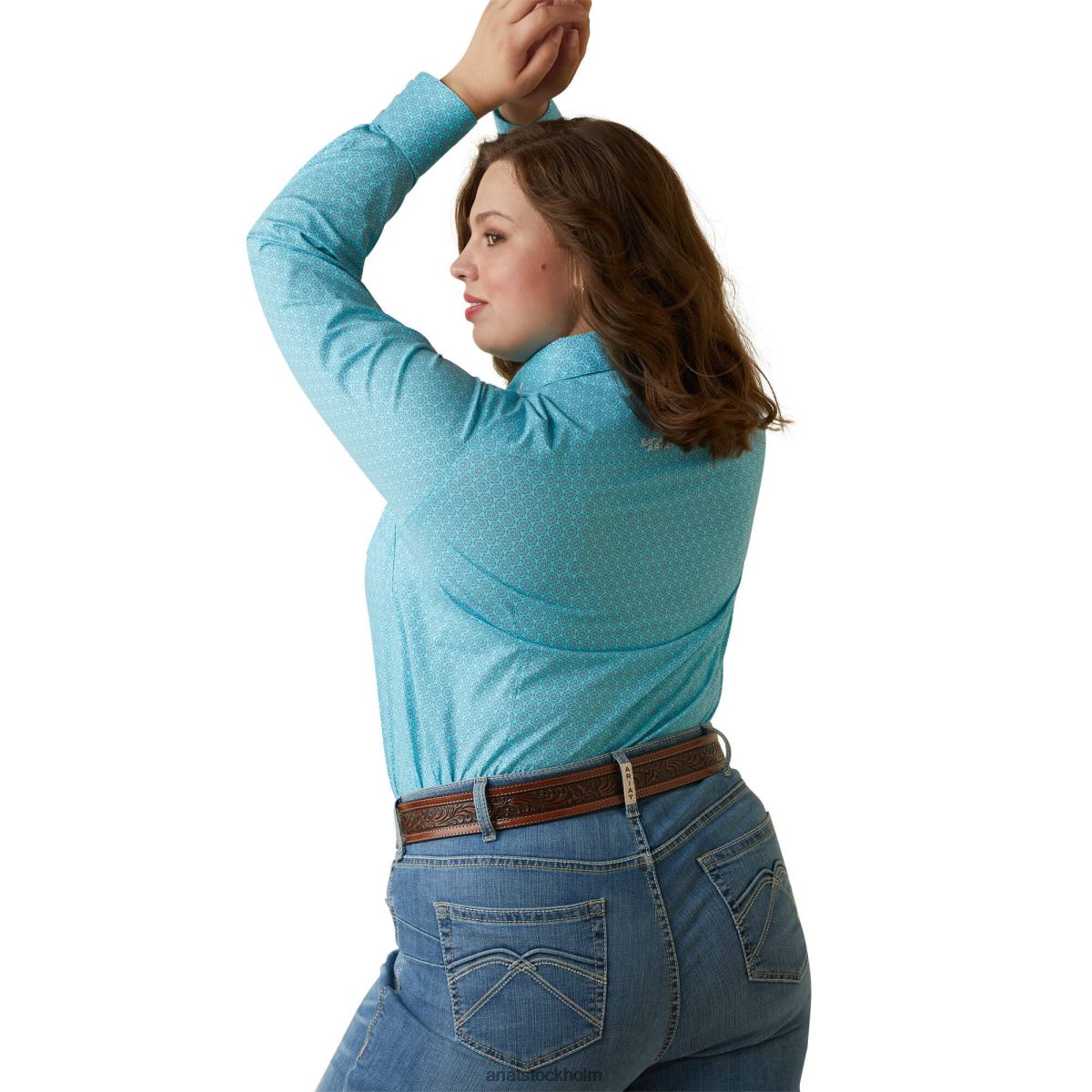 blast Ariat team kirby stretchtröja caidan tryck kvinnor F04842815