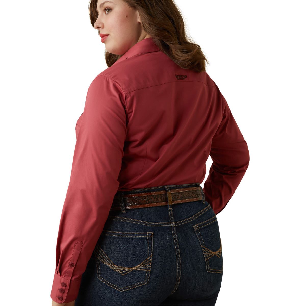 blast Ariat team kirby stretchtröja jordröd m/ponny emb kvinnor F04842920