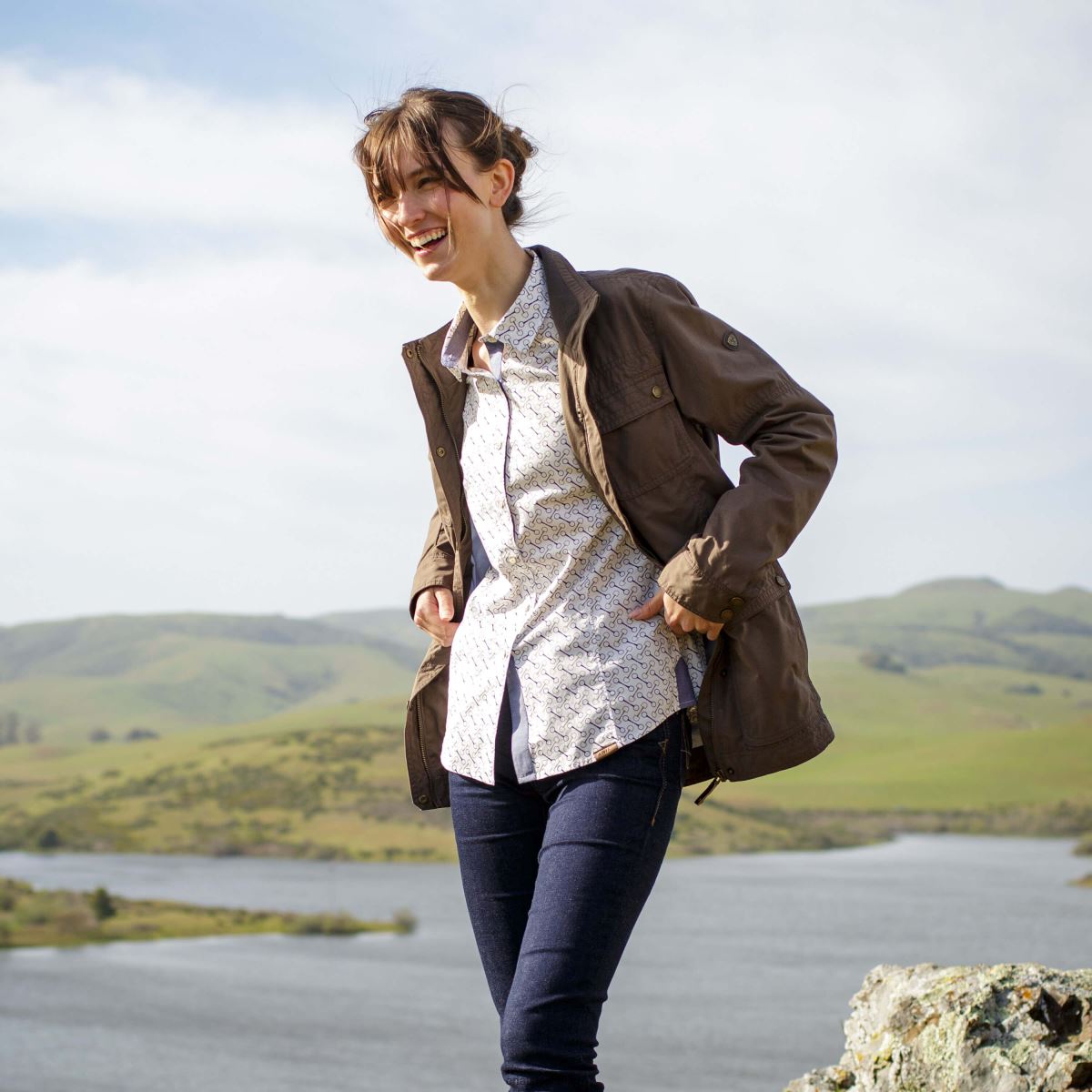 blast Ariat tomales skjorta bittryck kvinnor F04843170