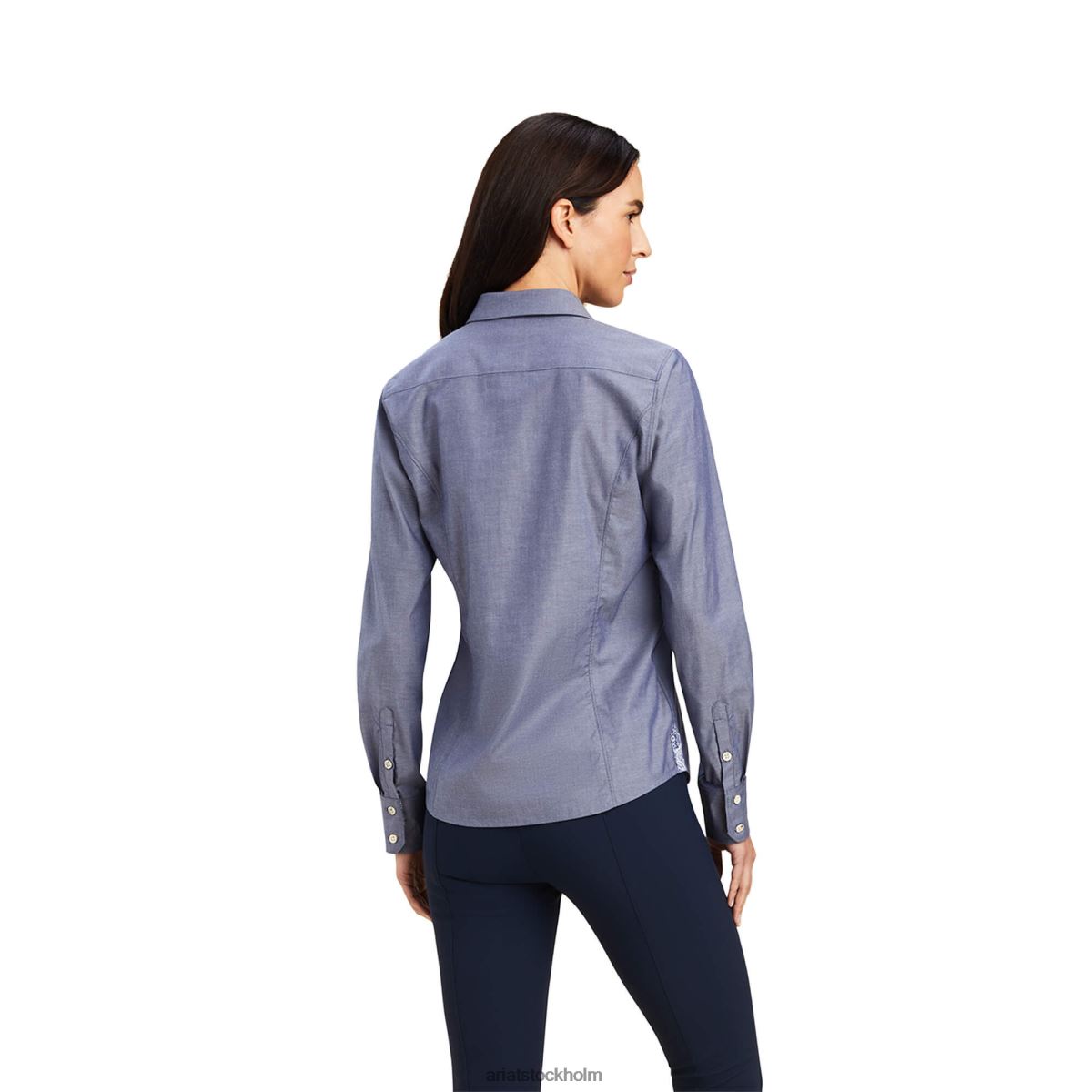 blast Ariat tomales skjorta navy pinpoint kvinnor F04843166