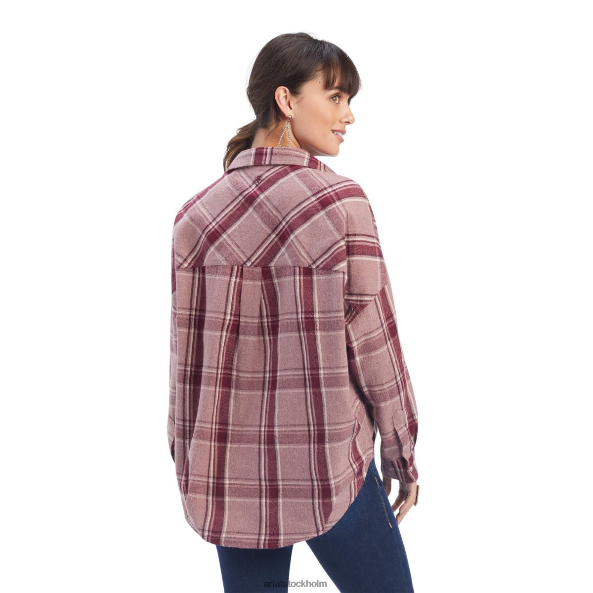 blast Ariat vilda västern tunika vilda västern pläd kvinnor F04843235