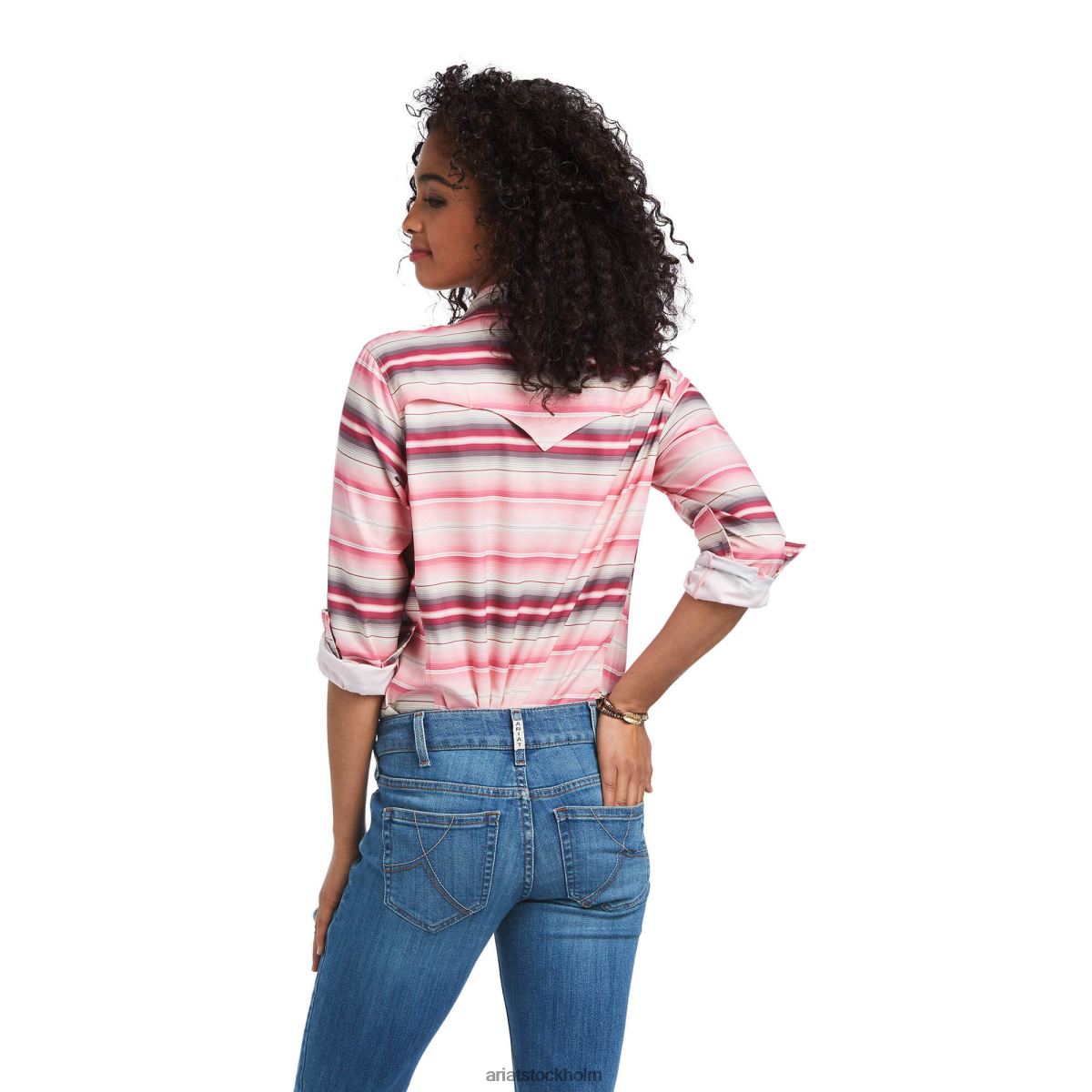 blast Ariat western venttek stretch skjorta sonora serape rand kvinnor F04842844