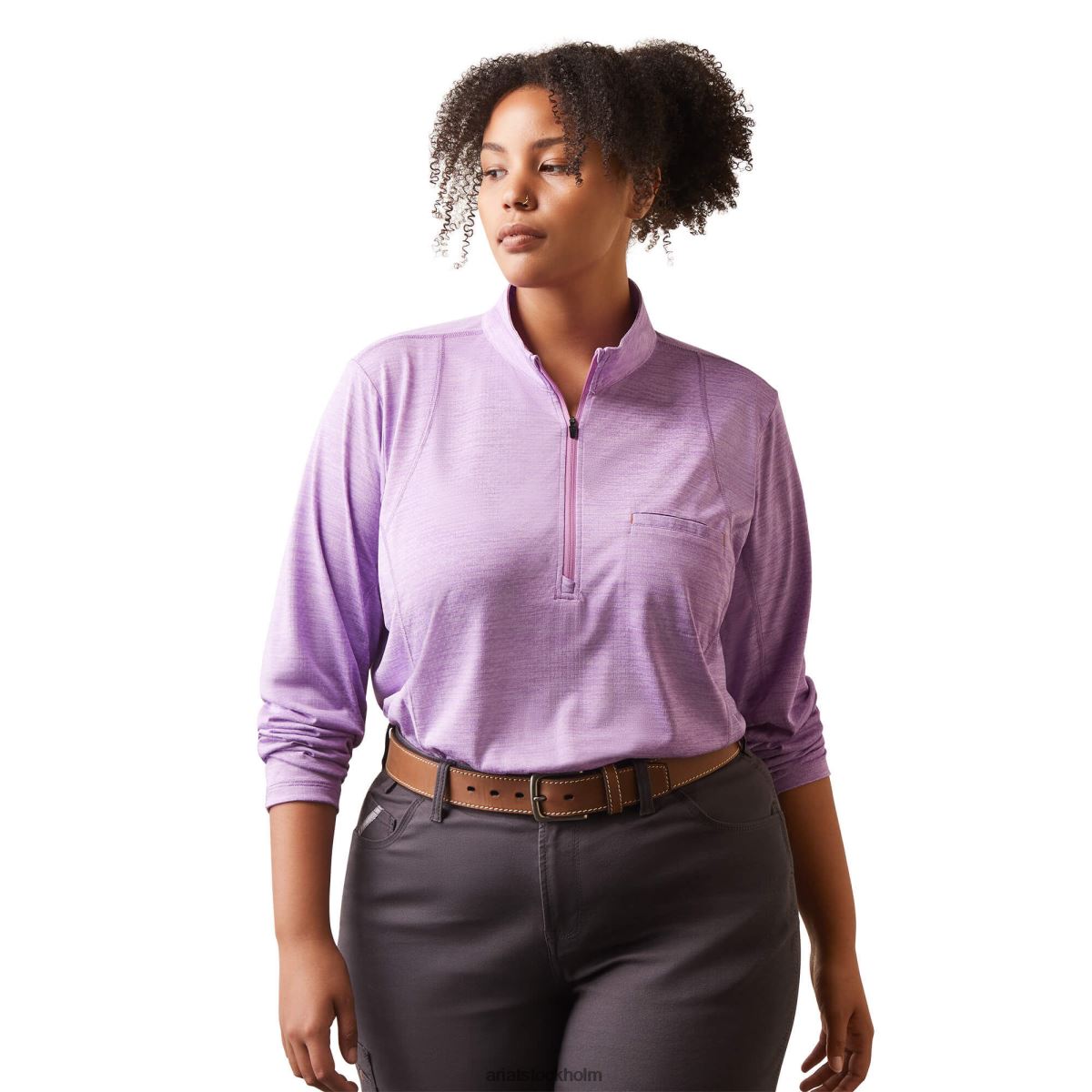 blast Ariat armeringsjärn evolution 1/2 dragkedja paisley lila kvinnor F04843126