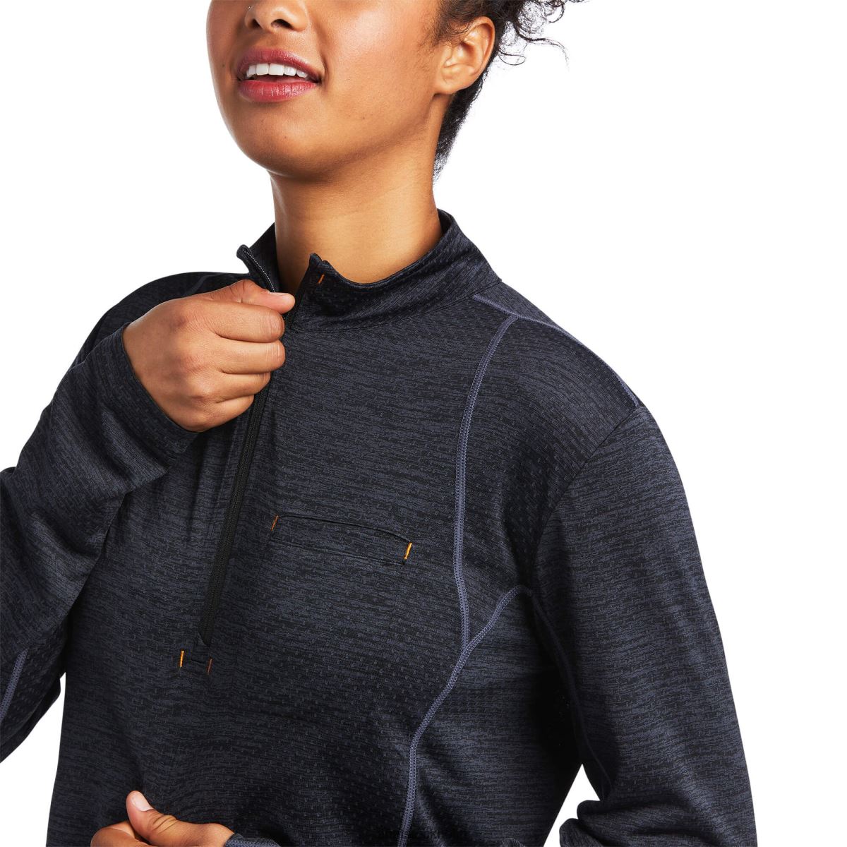 blast Ariat armeringsjärn evolution 1/2 dragkedja svart kvinnor F04843094