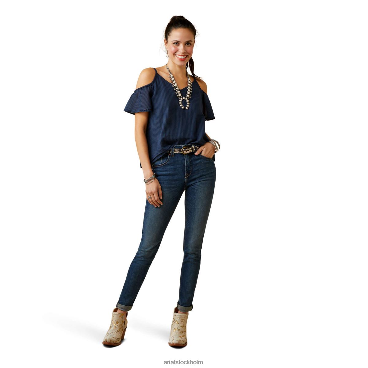 blast Ariat dolly topp midnatt flottan kvinnor F04843292