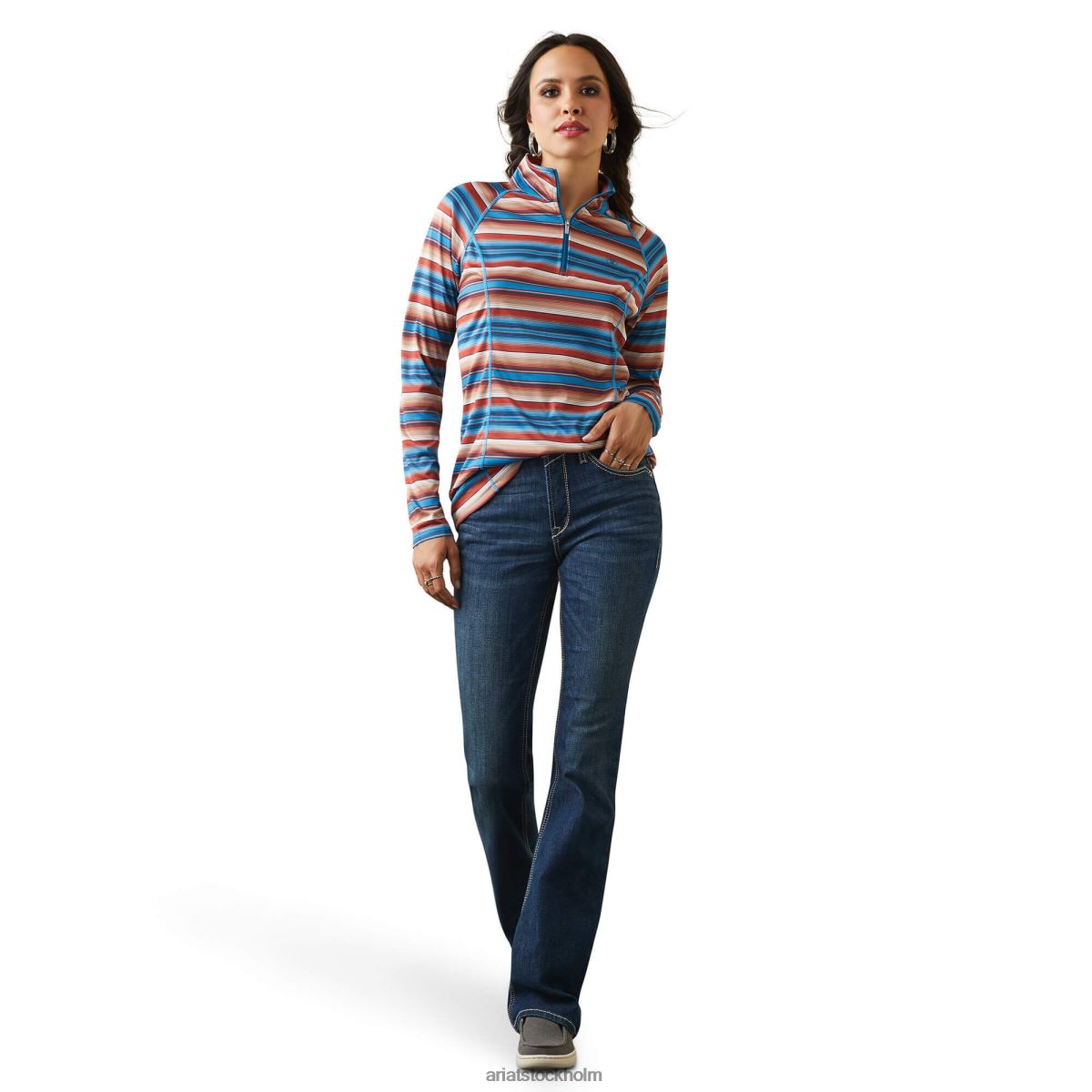 blast Ariat laguna 1/4 dragkedja horisont serape kvinnor F04842833