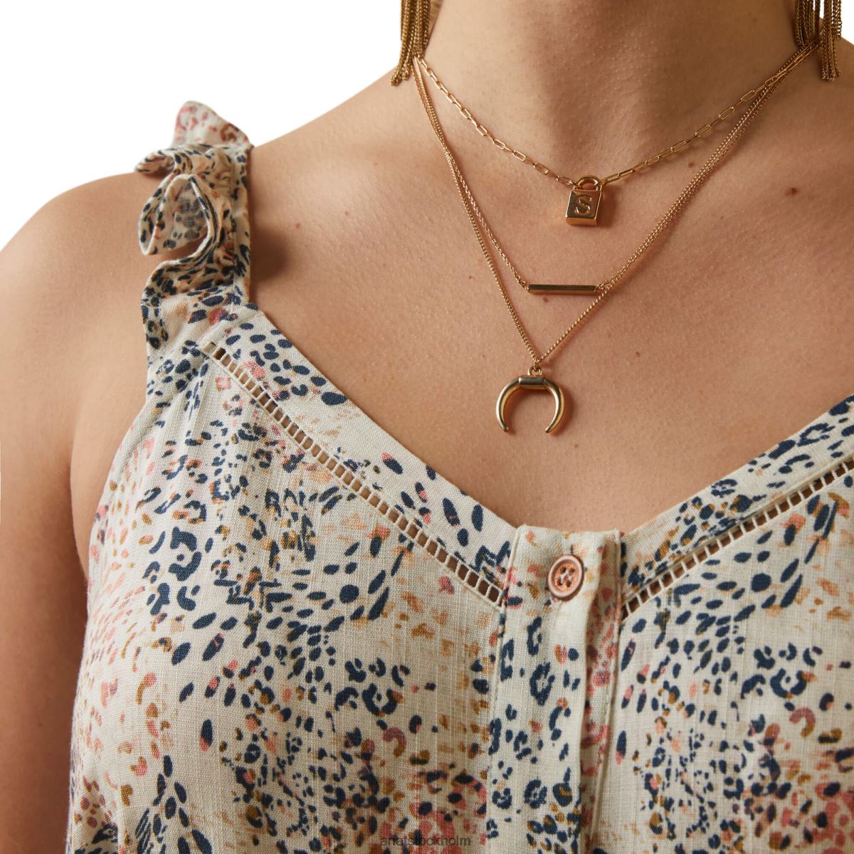 blast Ariat söt vårtrycktopp leopardmönster kvinnor F04843291