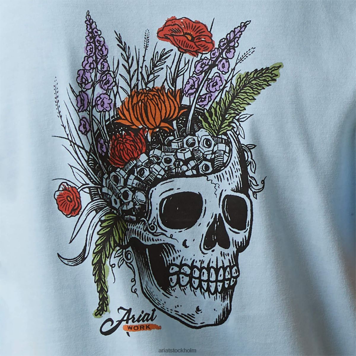 blast Ariat armeringsjärn, bomullsstark grafisk t-shirt med grov hals klar himmel kvinnor F04842964