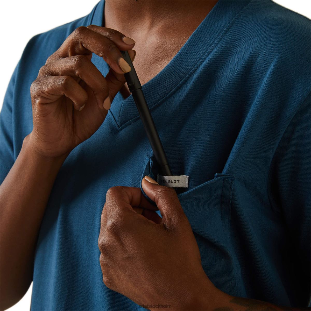 blast Ariat armeringsjärn cottonstrong amerikansk flagga graphc t-shirt nyckel largo kvinnor F04843123