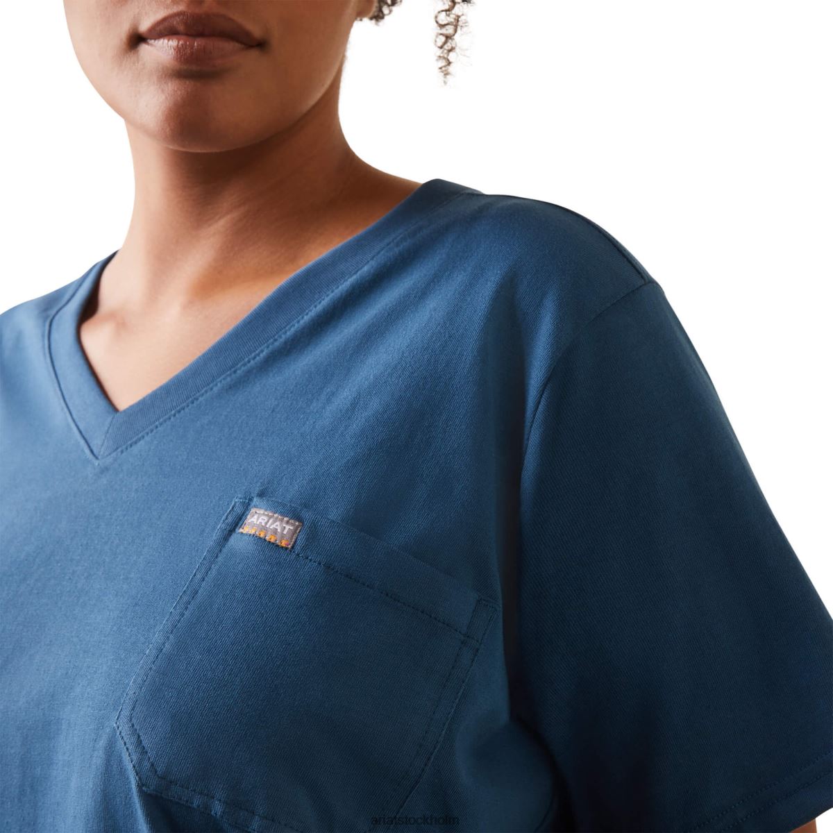 blast Ariat armeringsjärn cottonstrong amerikansk flagga graphc t-shirt nyckel largo kvinnor F04843123