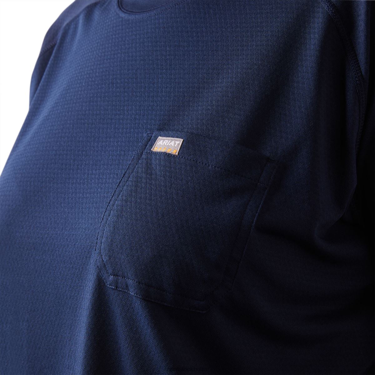 blast Ariat armeringsjärn heat fighter t-shirt marin/skymning kvinnor F04842971