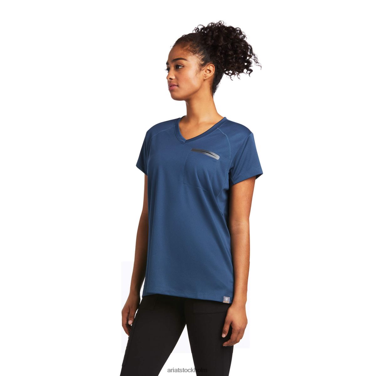 blast Ariat armeringsjärn polartec elite all season t-shirt blå tall kvinnor F04843230