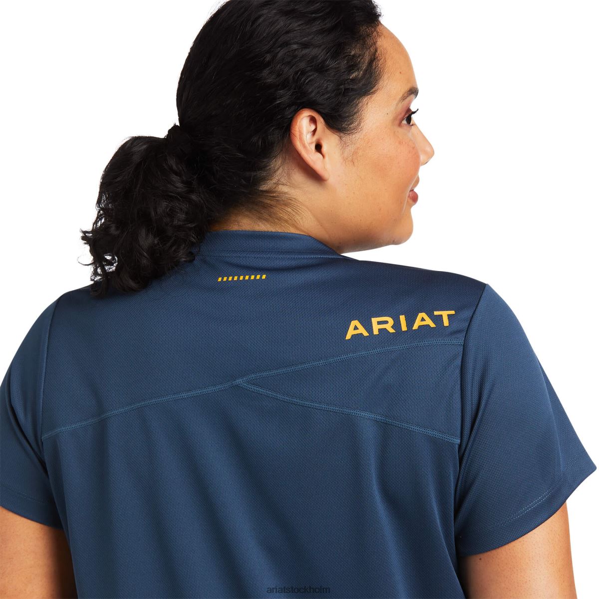 blast Ariat armeringsjärn polartec elite all season t-shirt blå tall kvinnor F04843230