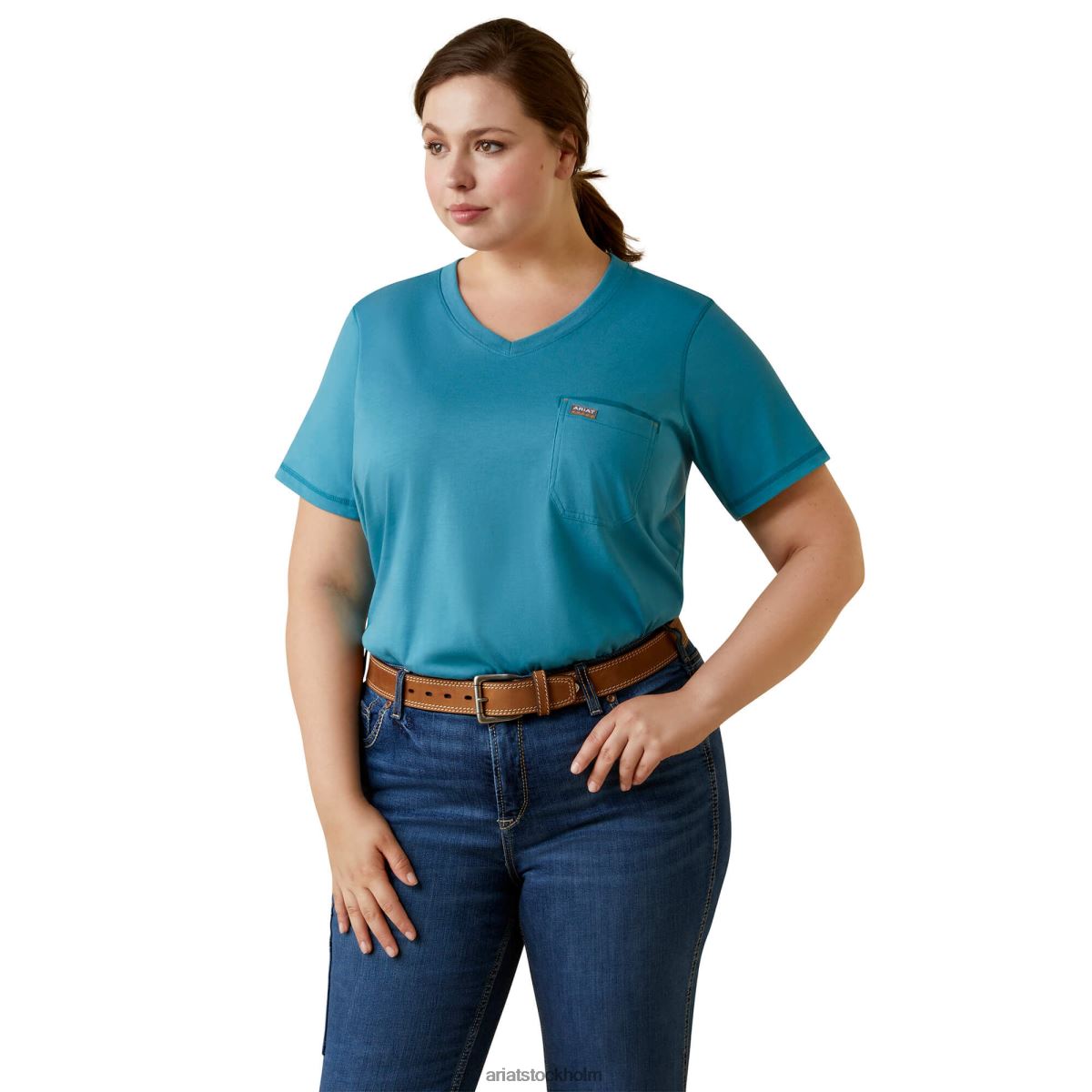 blast Ariat armeringsjärn t-shirt riddarsporre kvinnor F04843213