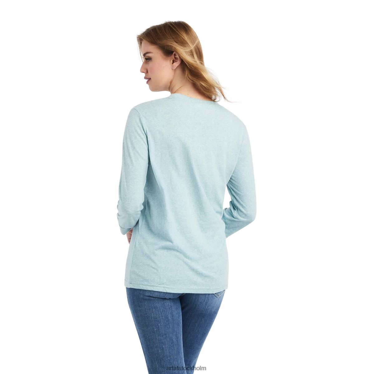 blast Ariat broncs och barrels tee arktiska kvinnor F04843232