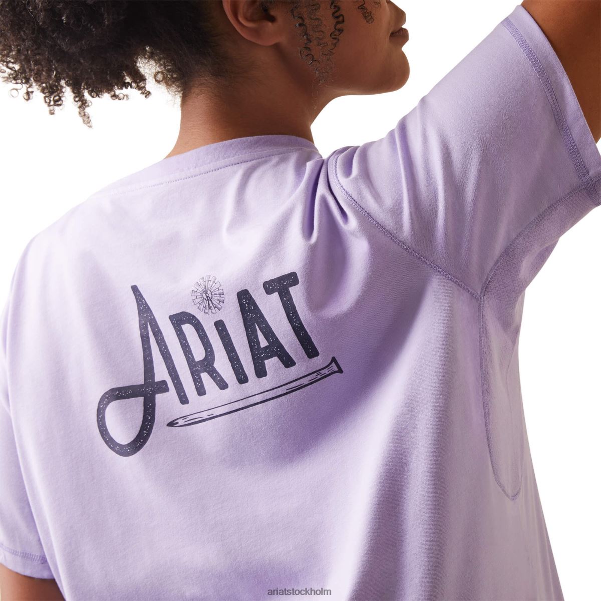 blast Ariat grafisk t-shirt för armeringsjärn lavendel kvinnor F04843125