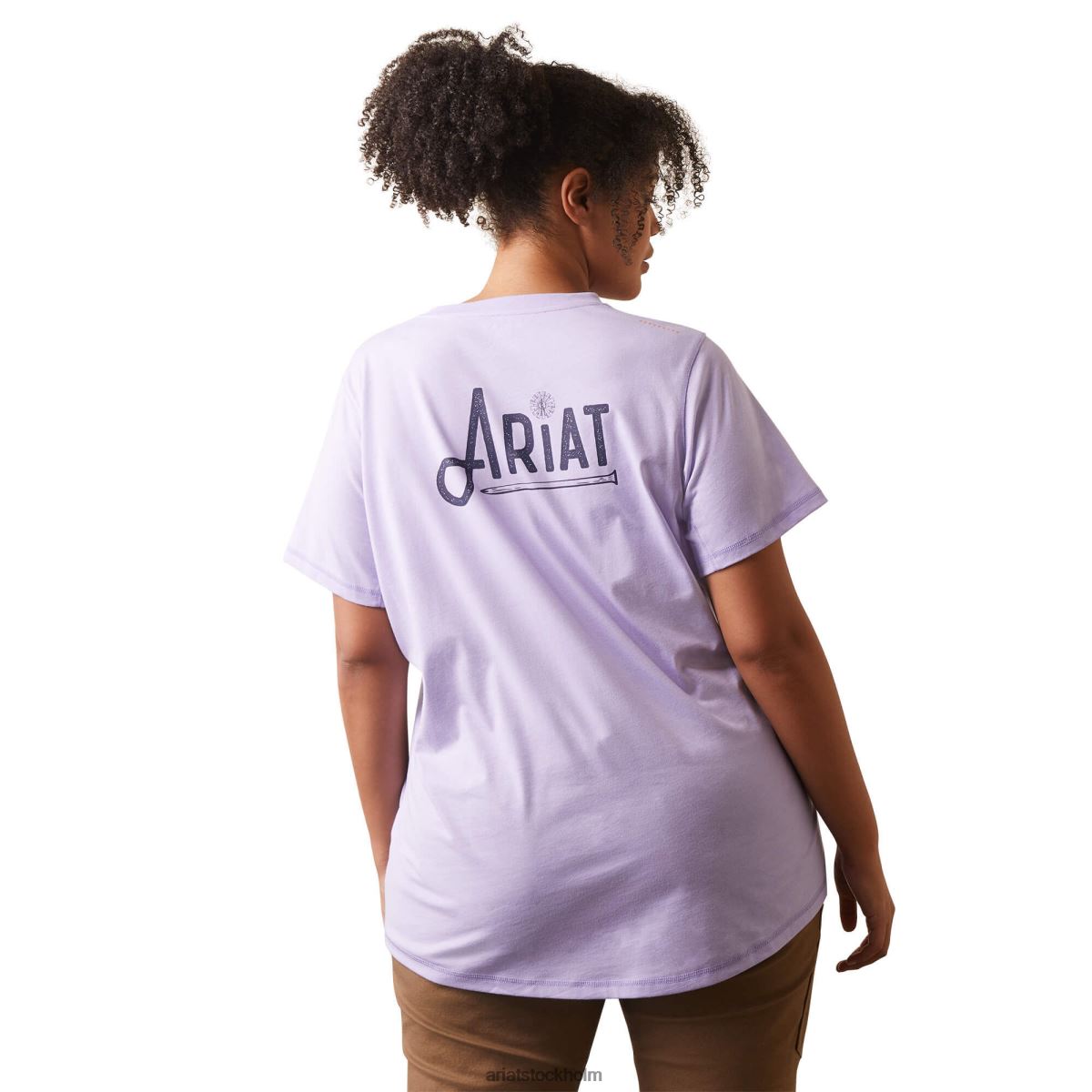 blast Ariat grafisk t-shirt för armeringsjärn lavendel kvinnor F04843125