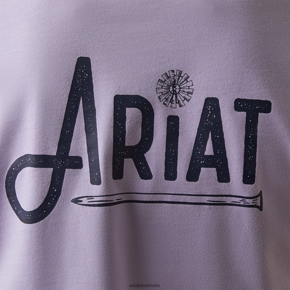 blast Ariat grafisk t-shirt för armeringsjärn lavendel kvinnor F04843125