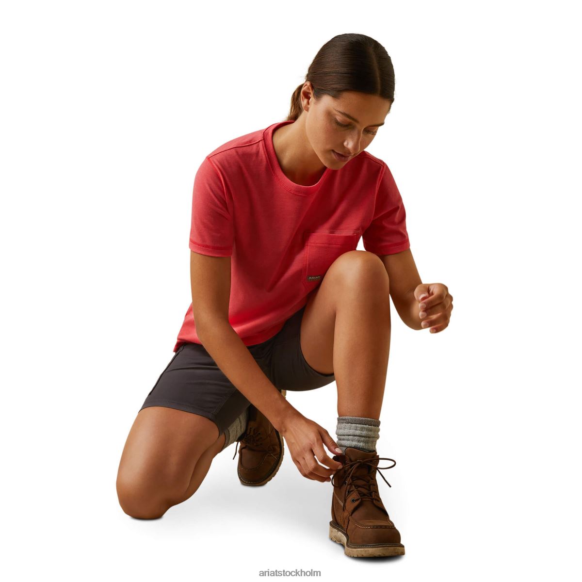 blast Ariat grafisk t-shirt för armeringsjärn teaberry kvinnor F04843083