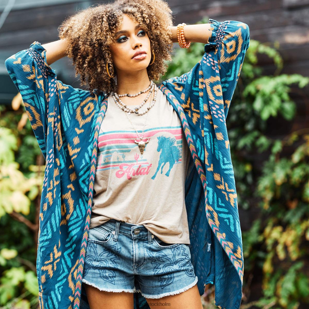 blast Ariat öken vild t-shirt havregrynsljung kvinnor F04842805