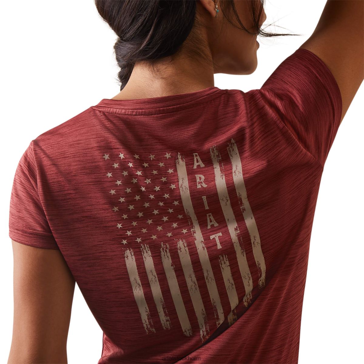 blast Ariat laguna patriot t-shirt granatäpple kvinnor F04842790