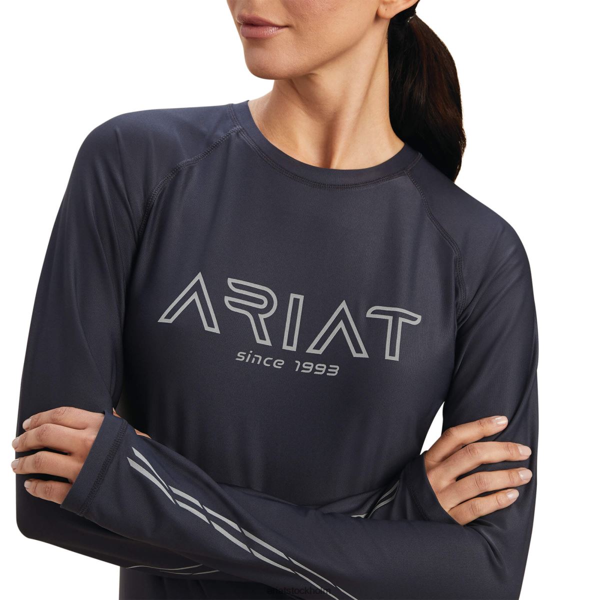 blast Ariat lumina t-shirt ebenholts kvinnor F04843030