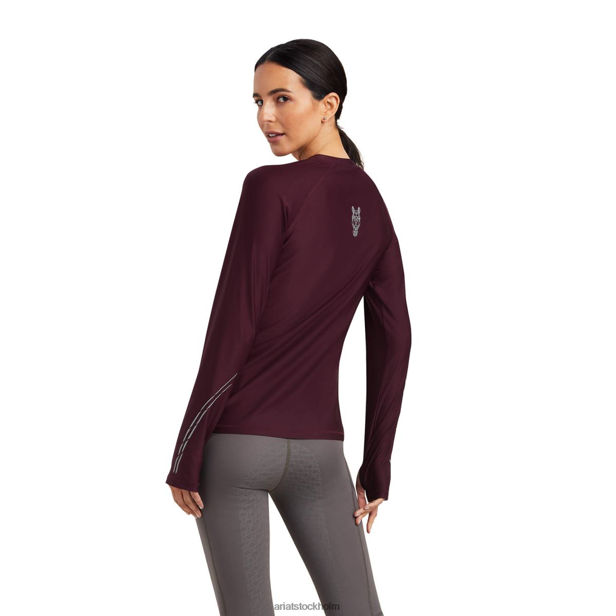 blast Ariat lumina t-shirt mullbär kvinnor F04842864