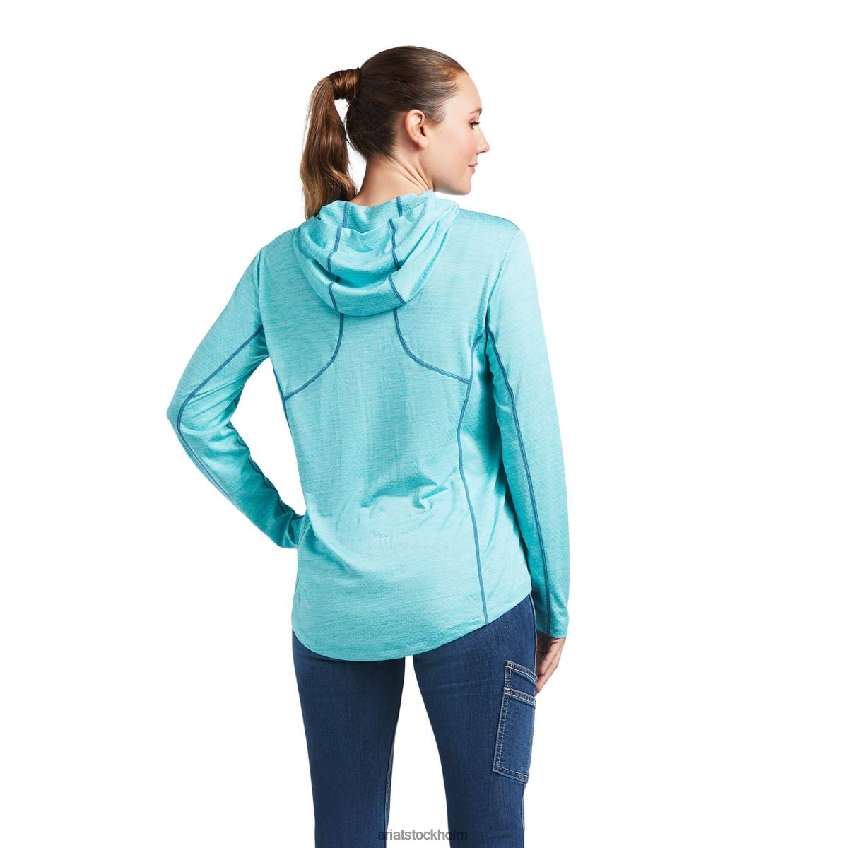 blast Ariat rebar evolution soltröja med luva ängsbäck kvinnor F04843215