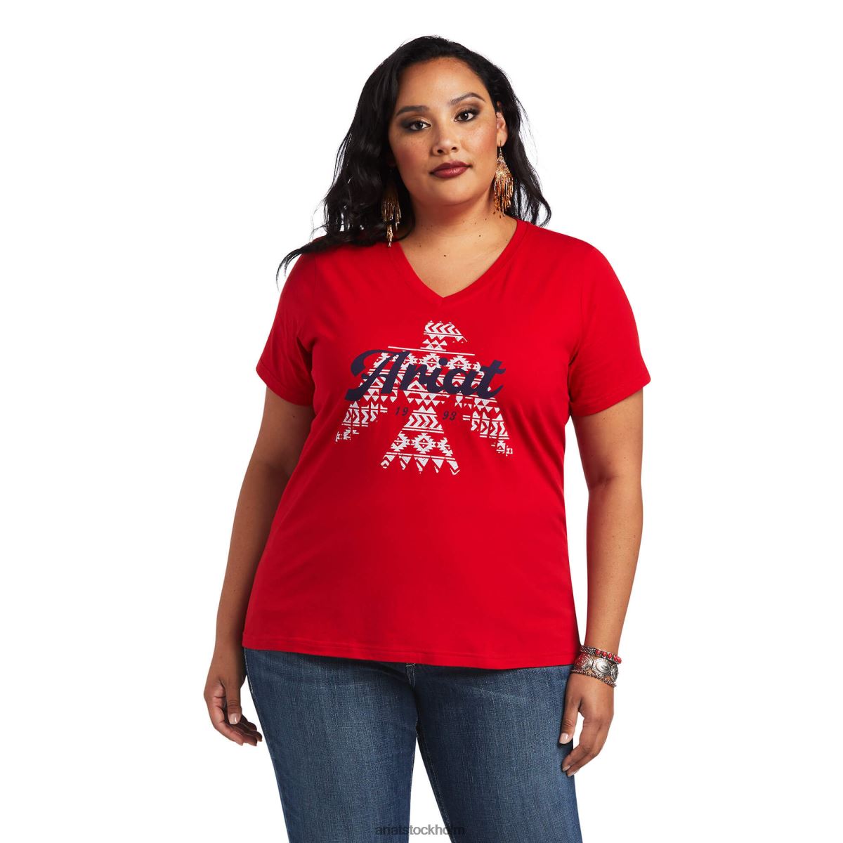 blast Ariat riktig firebird-t-shirt salsa kvinnor F04842911