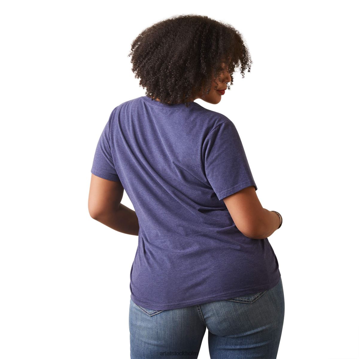 blast Ariat riktig horisont t-shirt marin ljung kvinnor F04842940