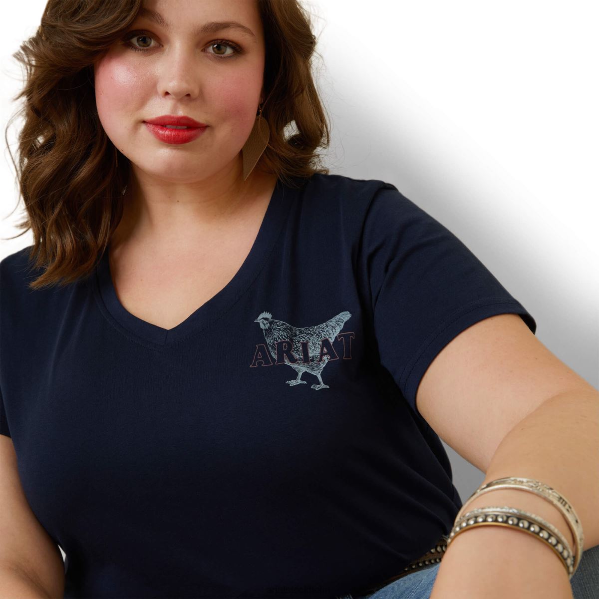 blast Ariat riktig mamma höns-tröja marinförmörkelse kvinnor F04842892