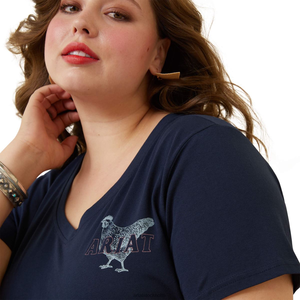 blast Ariat riktig mamma höns-tröja marinförmörkelse kvinnor F04842892