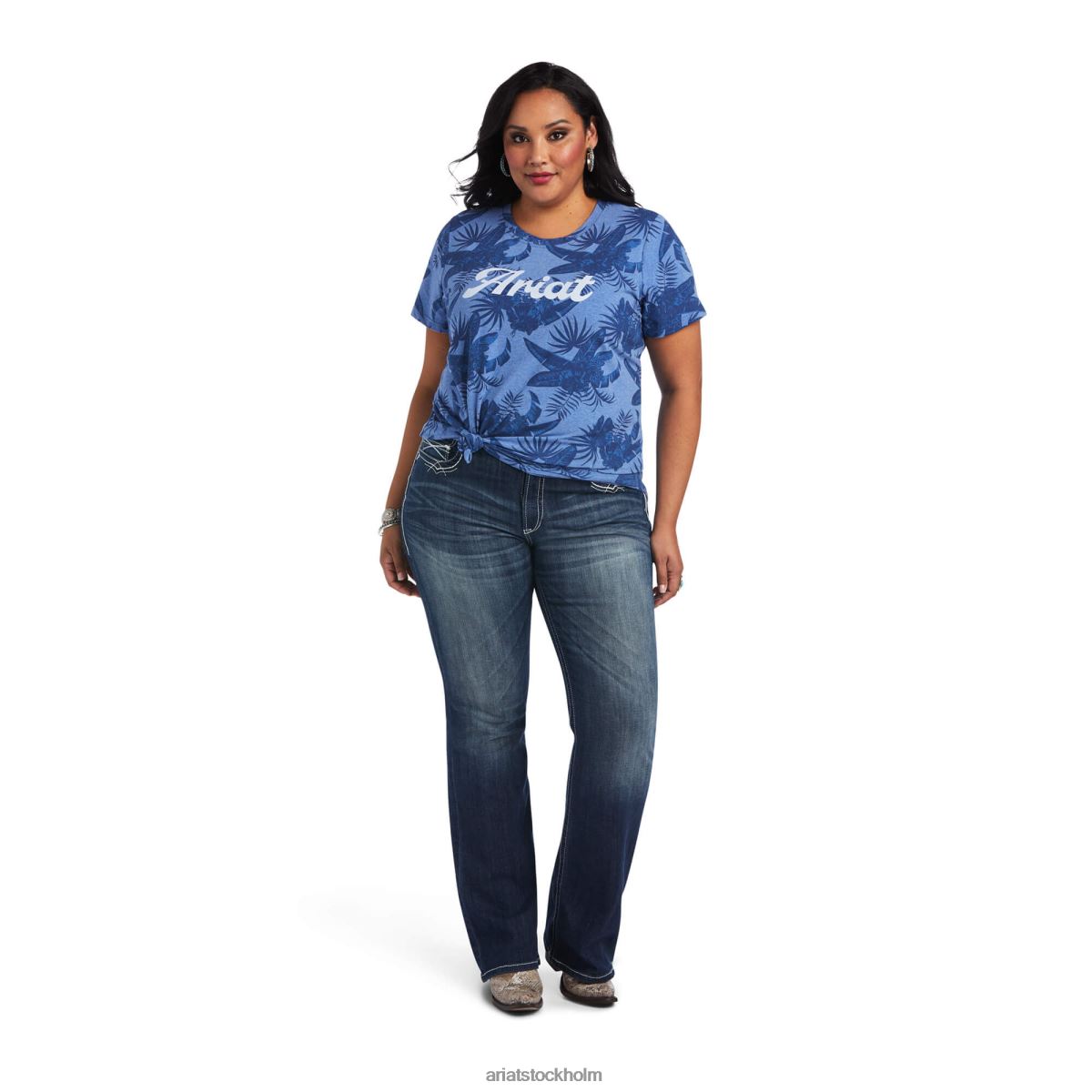 blast Ariat riktig ö-t-shirt ö skuggtryck kvinnor F04843244
