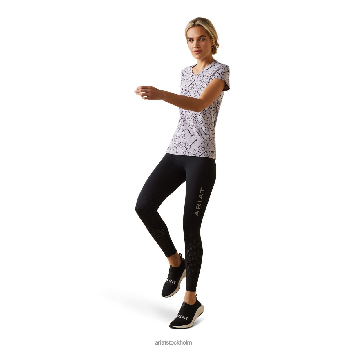 blast Ariat snaffel t-shirt lavendelljung kvinnor F04843148