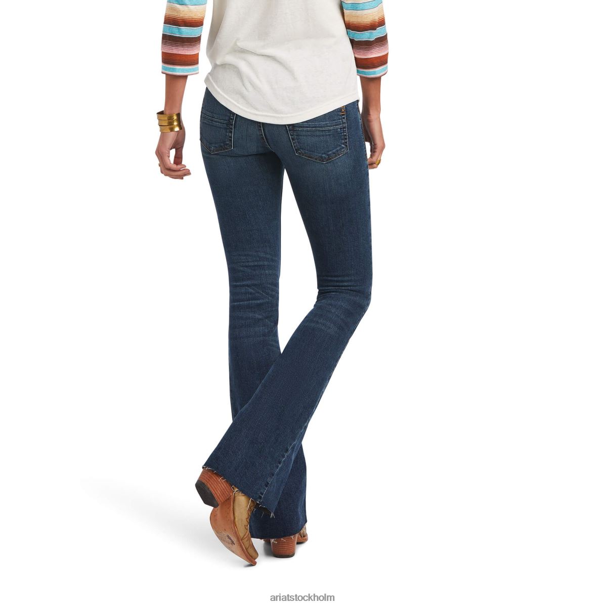 blast Ariat sunset dreamin t-shirt blanc de blanc kvinnor F04842887