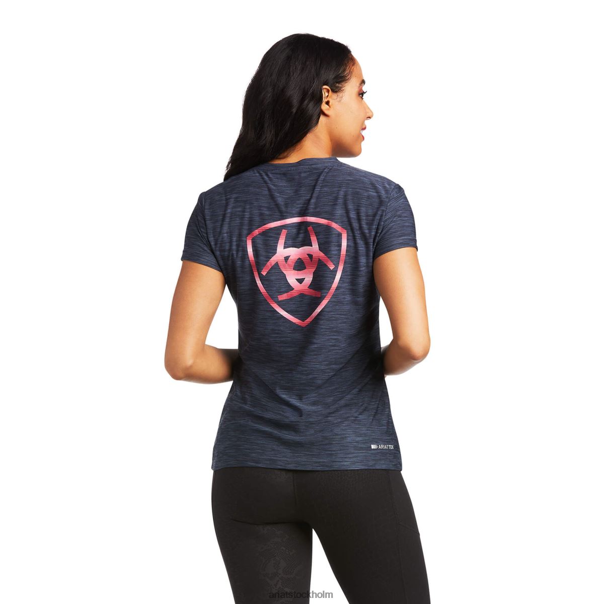 blast Ariat topp med laguna logotyp blå nätter kvinnor F04842951