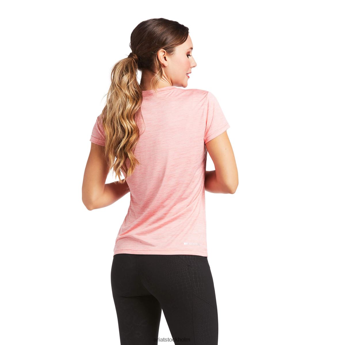 blast Ariat topp med laguna logotyp persikoblomma kvinnor F04843115