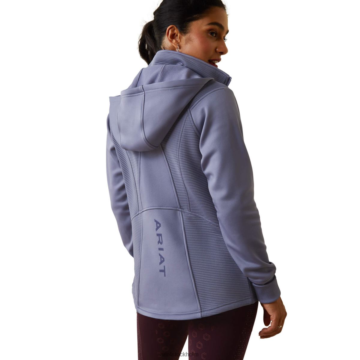 blast Ariat Wild tröja med dragkedja mörk granit kvinnor F04843370