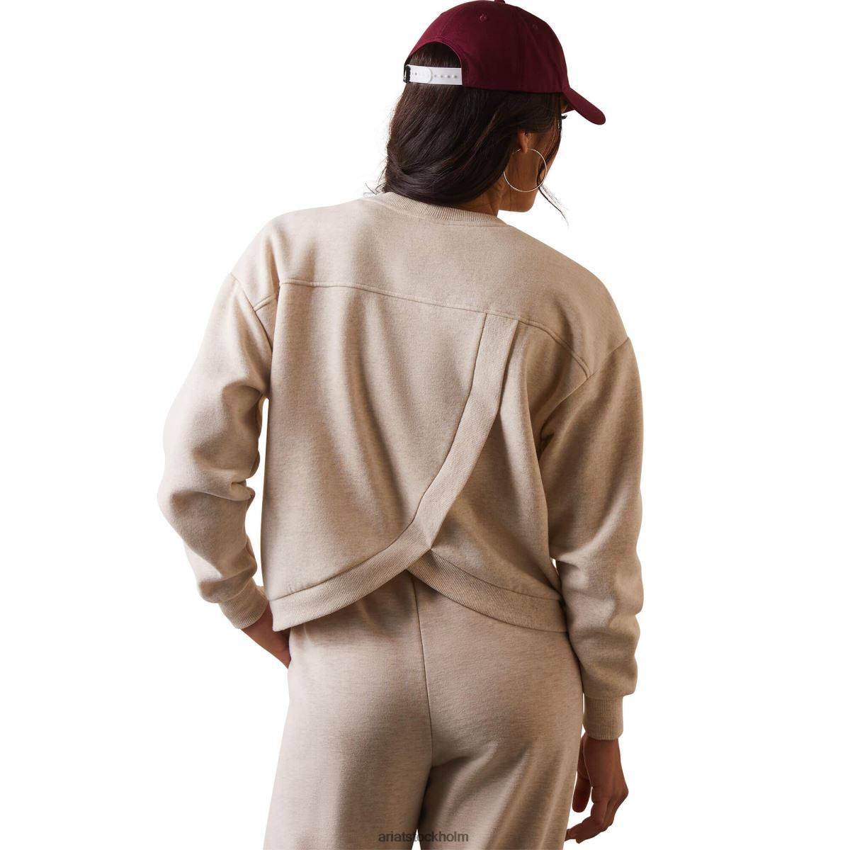 blast Ariat cowboy crew tröja havregrynsljung kvinnor F04843335