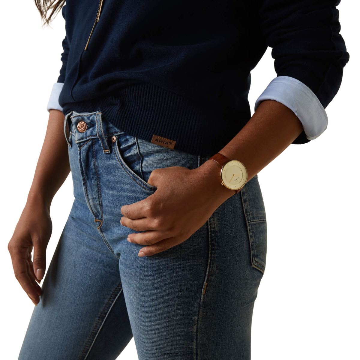 blast Ariat halvön tröja Marin kvinnor F04843333