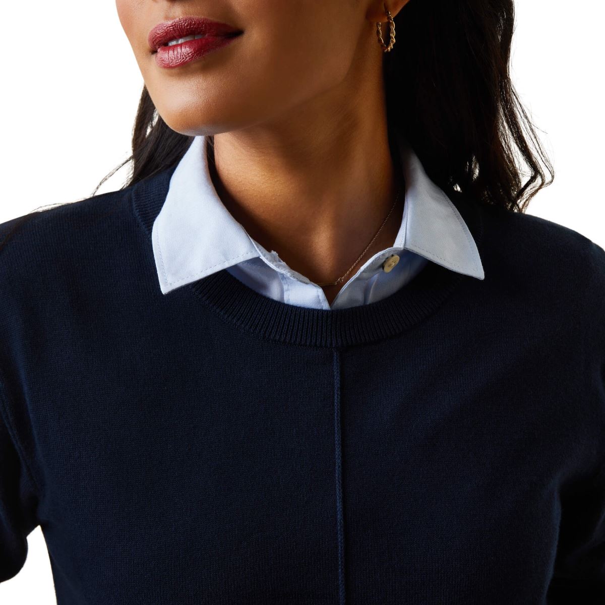 blast Ariat halvön tröja Marin kvinnor F04843333