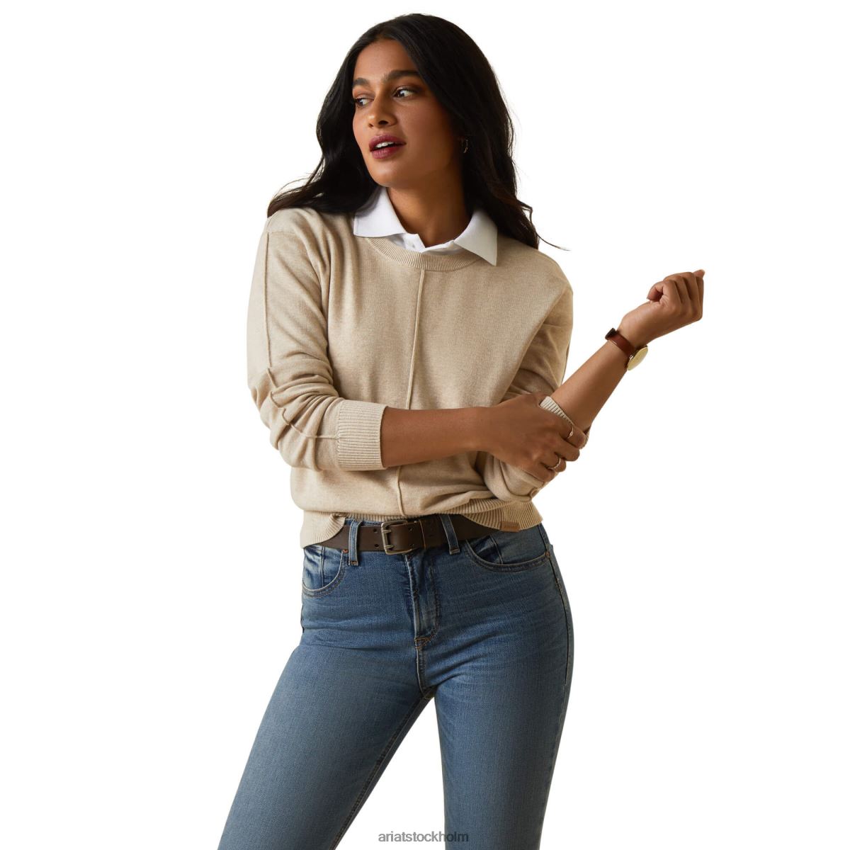 blast Ariat halvön tröja gröt kvinnor F04843354